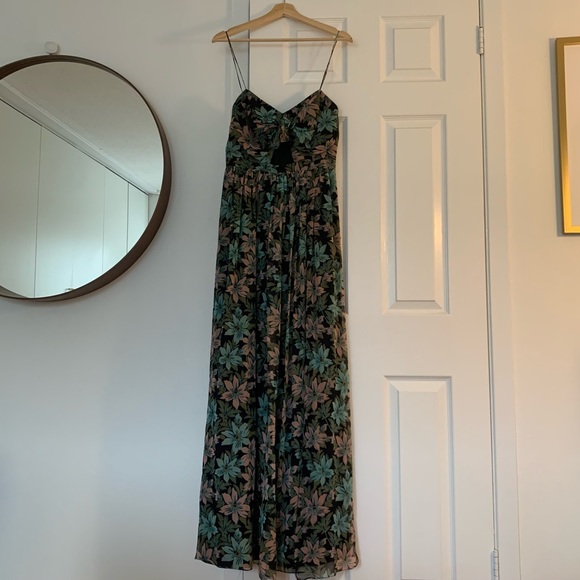 Jill Stuart Silk Floral Maxi Cut-Out - Picture 2 of 11